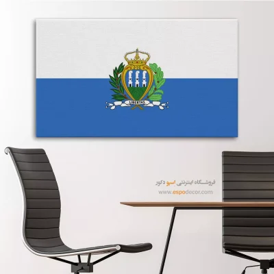 تابلو پرچم کشور سن مارینو