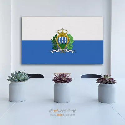 تابلو پرچم کشور سن مارینو