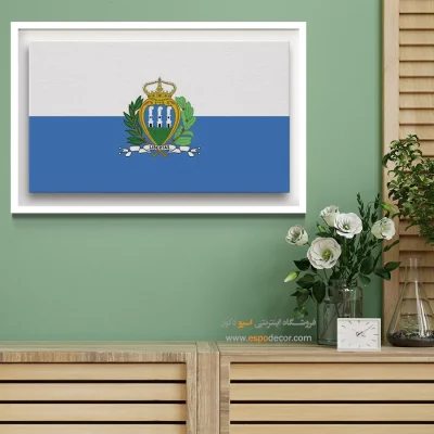 تابلو پرچم کشور سن مارینو