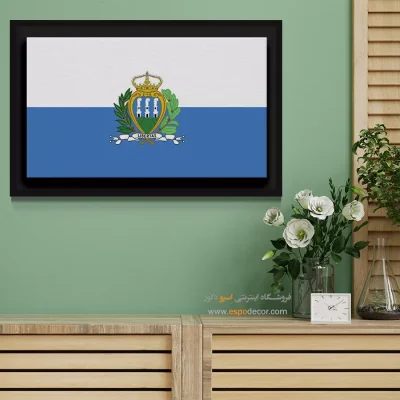 تابلو پرچم کشور سن مارینو