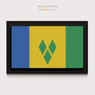 تابلو پرچم کشور سنت وینسنت و گرنادین