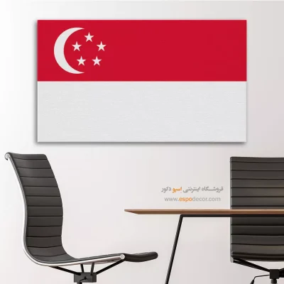 تابلو پرچم کشور سنگاپور