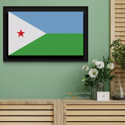 تابلو پرچم کشور جیبوتی