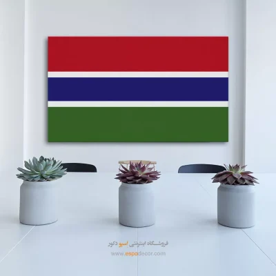 تابلو پرچم کشور گامبیا