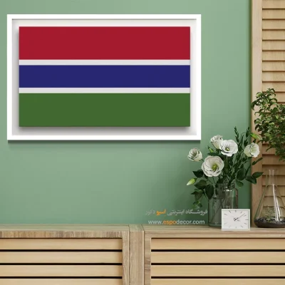 تابلو پرچم کشور گامبیا