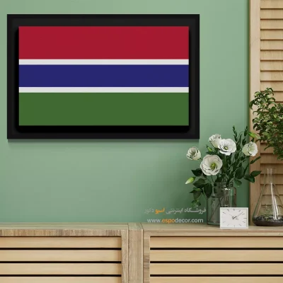 تابلو پرچم کشور گامبیا