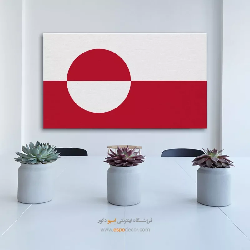 تابلو پرچم کشور گرینلند