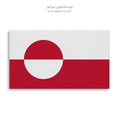 تابلو پرچم کشور گرینلند