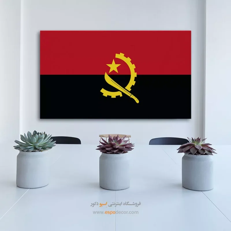 تابلو پرچم کشور آنگولا