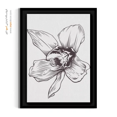 خرید تابلو گل ارکیده - ارکیده تک‌شاخه – تابلو گل - اسپو دکور