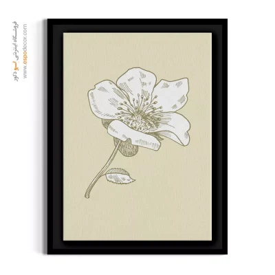 تابلو گل وینتج - رز صحرایی – تابلو گل - اسپو دکور