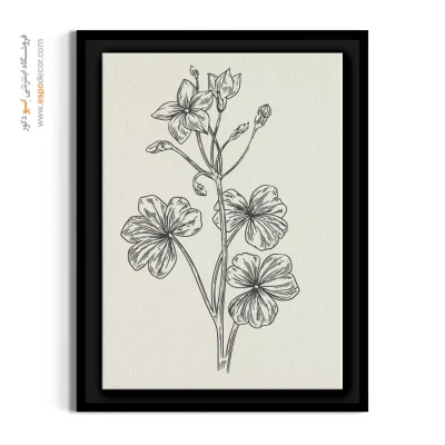 تابلو گل ظریف - یاس خوشه‌ای – تابلو گل - اسپو دکور