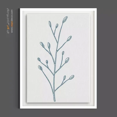 تابلو نقاشی بهاری - جوانه‌های بهاری – تابلو گل - اسپو دکور