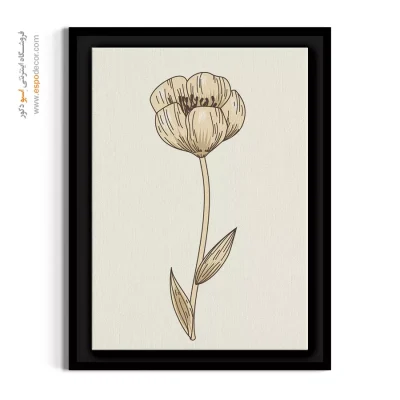 خرید تابلو لاله - لاله بسته – تابلو گل - اسپو دکور