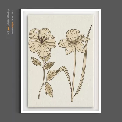 تابلو گل نرگس - دوستی گل‌ها – تابلو گل - اسپو دکور