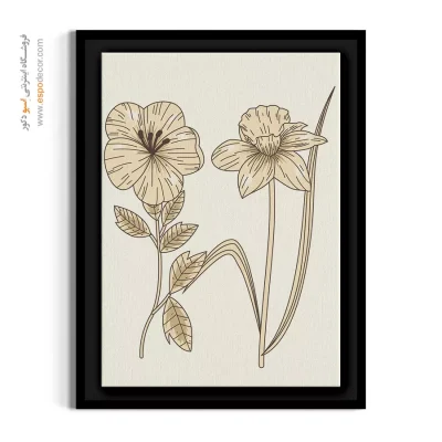 تابلو گل نرگس - دوستی گل‌ها – تابلو گل - اسپو دکور