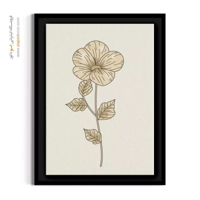 تابلو نسترن کوچک - نسترن ساده – تابلو گل - اسپو دکور