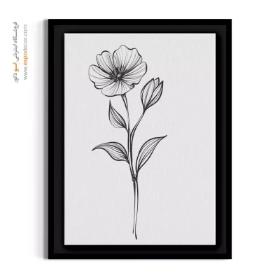 تابلو گل کتان - کتان صحرایی – تابلو گل - اسپو دکور
