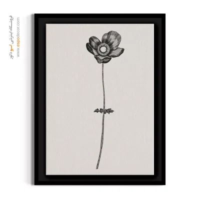 تابلو گل شقایق - شقایق تک‌ساقه – تابلو گل - اسپو دکور