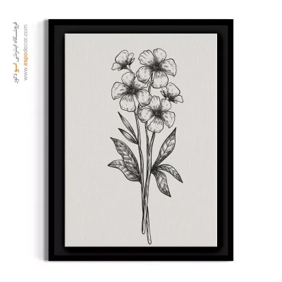 خرید تابلو نقاشی ظریف - فلوکس باغی – تابلو گل - اسپو دکور