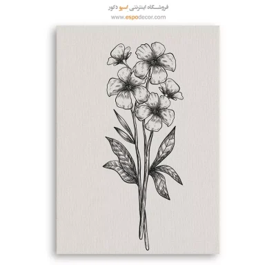 خرید تابلو نقاشی ظریف - فلوکس باغی – تابلو گل - اسپو دکور
