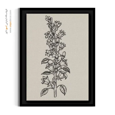 تابلو راهرو - بنفشه دریایی – تابلو گل - اسپو دکور