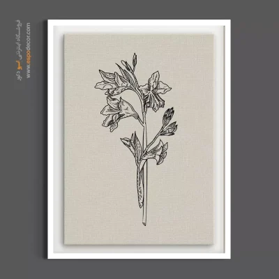 تابلو نقاشی گلایل - گلایل وحشی – تابلو گل - اسپو دکور