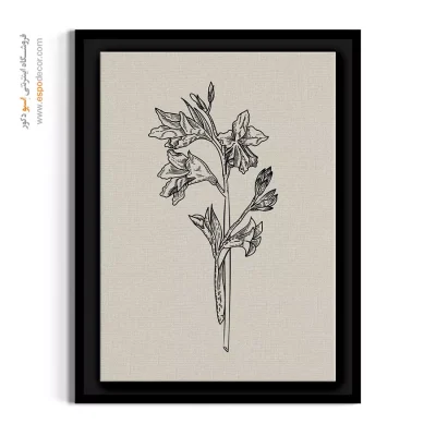 تابلو نقاشی گلایل - گلایل وحشی – تابلو گل - اسپو دکور