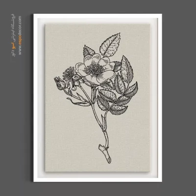 تابلو گل کلاسیک - نسترن حکاکی – تابلو گل - اسپو دکور