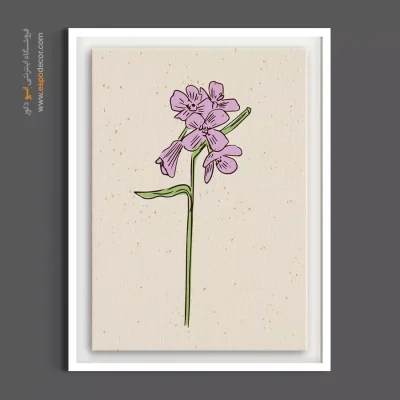 طرح گل‌گلی - فلوکس صورتی – تابلو گل - اسپو دکور