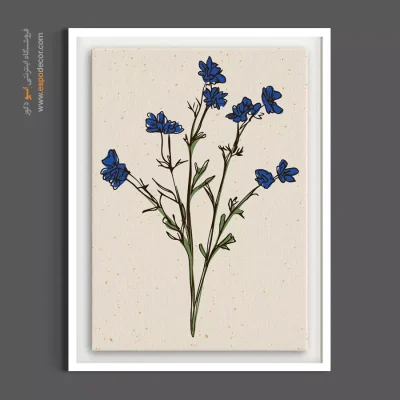 تابلو گل بوهو - کاسنی – تابلو گل - اسپو دکور