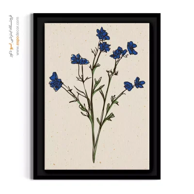 تابلو گل بوهو - کاسنی – تابلو گل - اسپو دکور