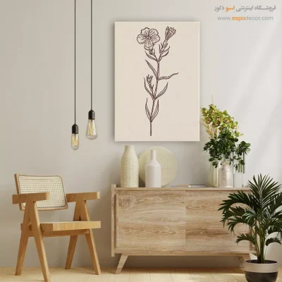 دکوراسیون روشن - مینای چمنی – تابلو گل - اسپو دکور
