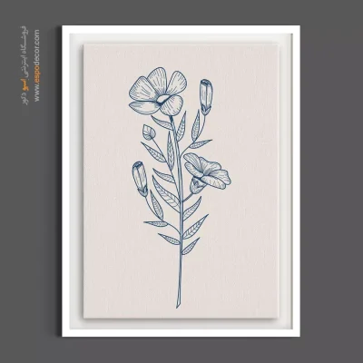 تابلو گل نیلوفر - پیچک نیلوفر – تابلو گل - اسپو دکور