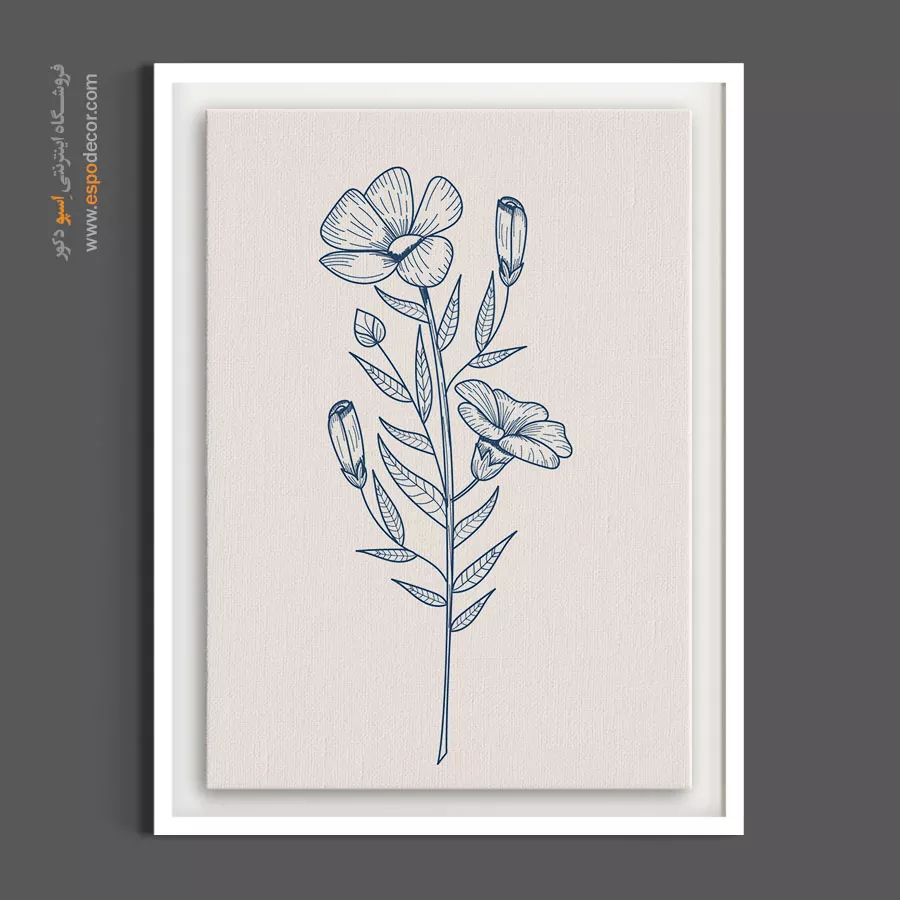 تابلو گل نیلوفر - پیچک نیلوفر – تابلو گل - اسپو دکور