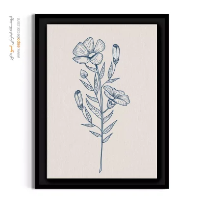 تابلو گل نیلوفر - پیچک نیلوفر – تابلو گل - اسپو دکور