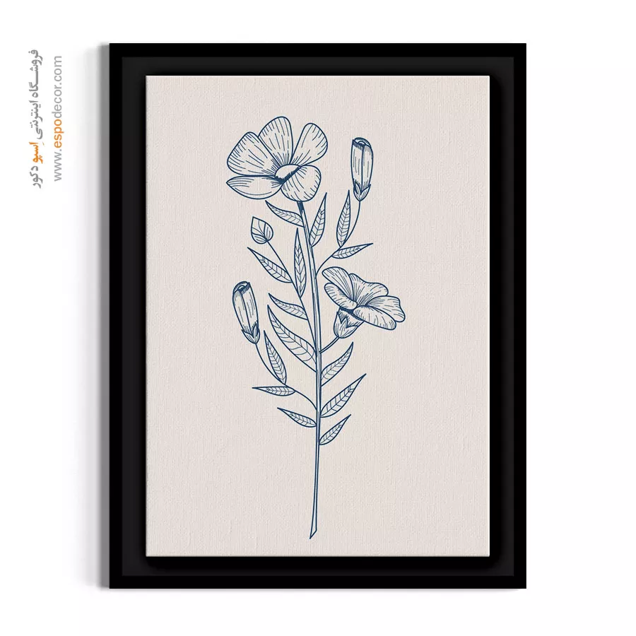 تابلو گل نیلوفر - پیچک نیلوفر – تابلو گل - اسپو دکور