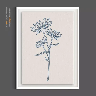 تابلو بوم - شقایق درشت – تابلو گل - اسپو دکور