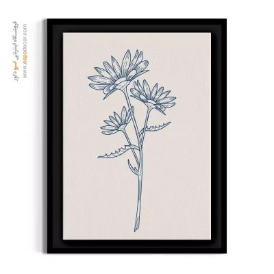 تابلو بوم - شقایق درشت – تابلو گل - اسپو دکور