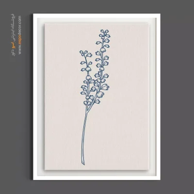 خرید تابلو هنری - لیزیانتوس خطی – تابلو گل - اسپو دکور
