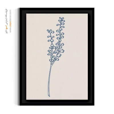 خرید تابلو هنری - لیزیانتوس خطی – تابلو گل - اسپو دکور