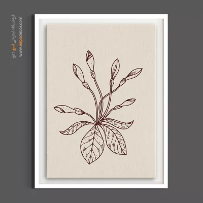 تابلو نقاشی کودکانه - نسترن پنج‌پر – تابلو گل - اسپو دکور