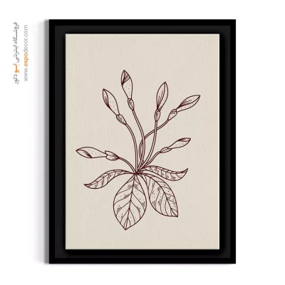 تابلو نقاشی کودکانه - نسترن پنج‌پر – تابلو گل - اسپو دکور