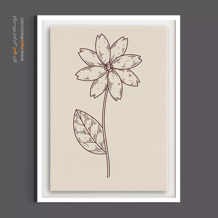 دکوراسیون بوهویی - ختمی درشت – تابلو گل - اسپو دکور