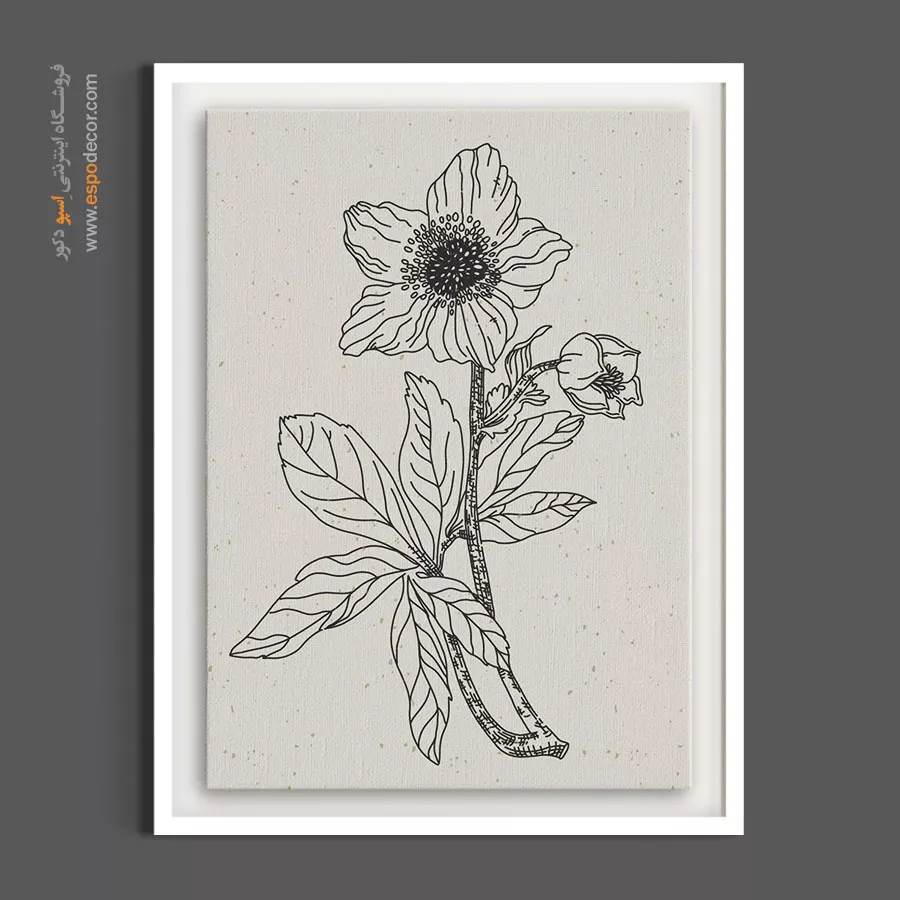 تابلو نقاشی ظریف - خوشه – تابلو گل - اسپو دکور