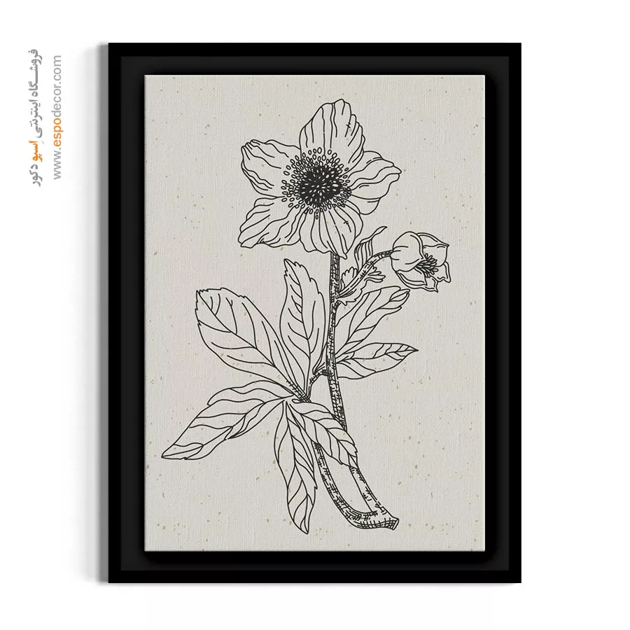 تابلو نقاشی ظریف - خوشه – تابلو گل - اسپو دکور