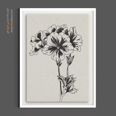 طرح گل ساده - ساده – تابلو گل - اسپو دکور