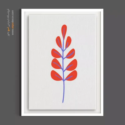 تابلو پذیرایی - برگهای فانتزی – تابلو گل - اسپو دکور