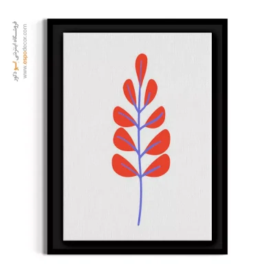 تابلو پذیرایی - برگهای فانتزی – تابلو گل - اسپو دکور