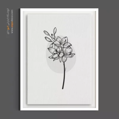 تابلو گل مریم - گل مریم خطی ساده – تابلو گل - اسپو دکور